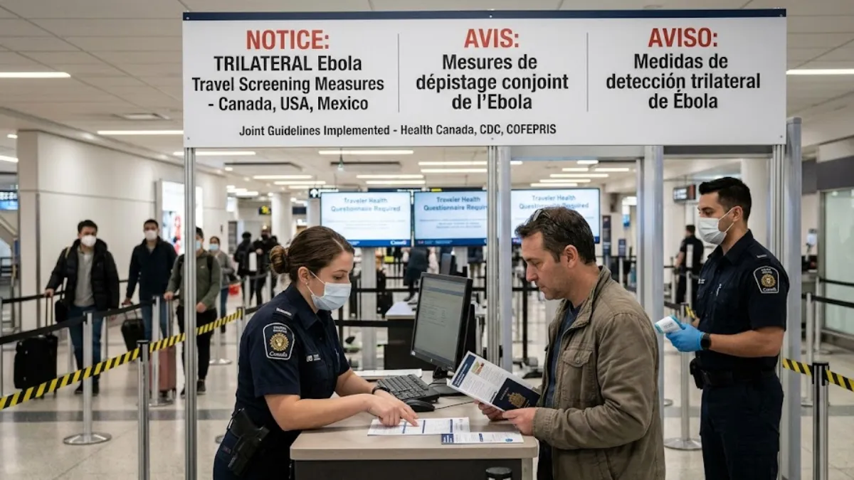 Trilateral Coordinated Health Measures: US, Canada, and Mexico Issue Joint Ebola Travel Screening Guidelines